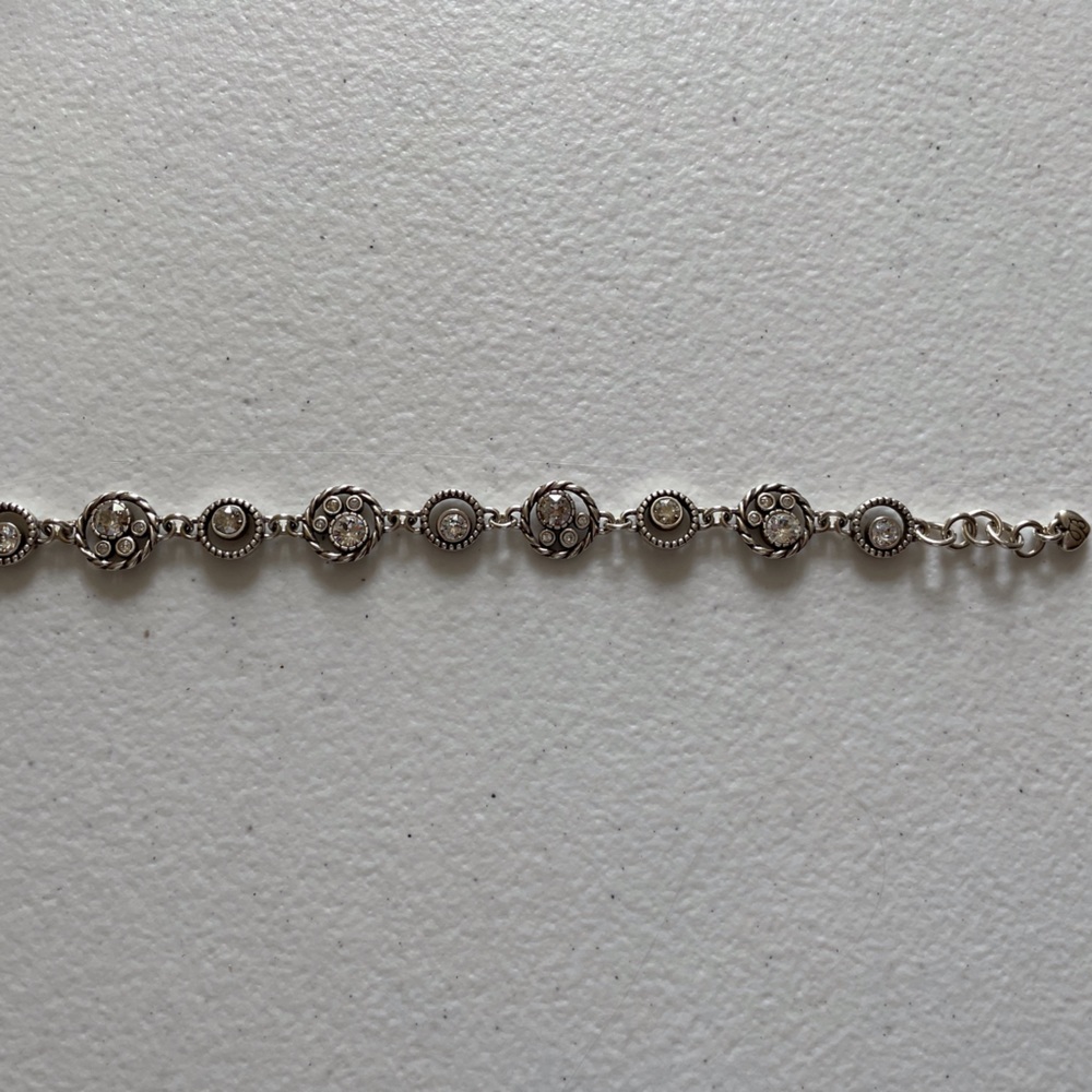 Brighton bracelet.  Halo collection.  Clear crystals.